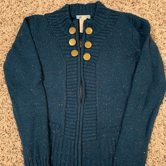 Tulle Full zip sweater